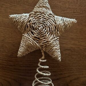 Rattan Star Tree Topper